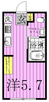 COCO SQUARE AYASE 間取り図