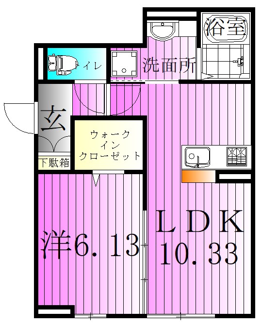 アヴァンス千住緑町 間取り図