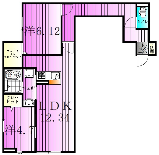 アヴァンス千住緑町 間取り図