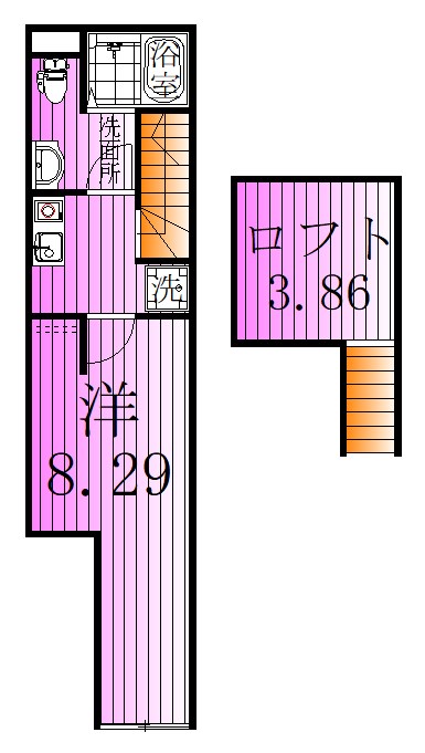 セナリオフォルム五反野 間取り図
