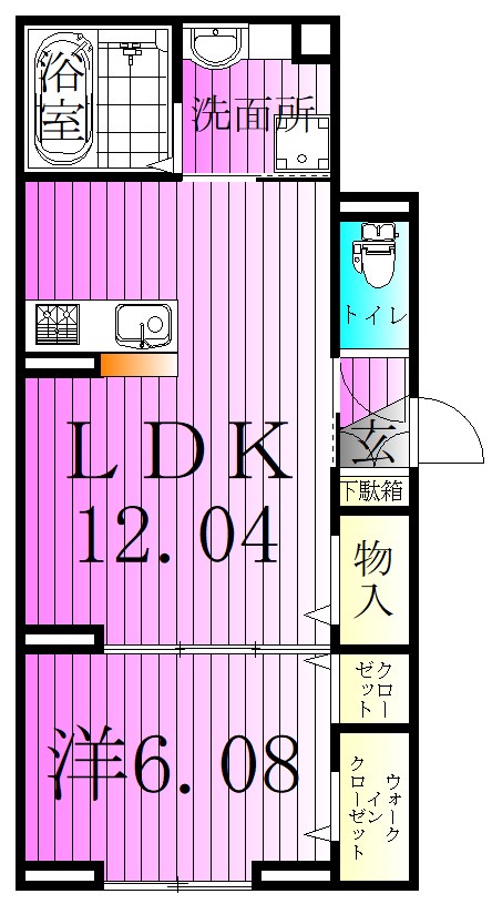 アヴァンス千住緑町 間取り図