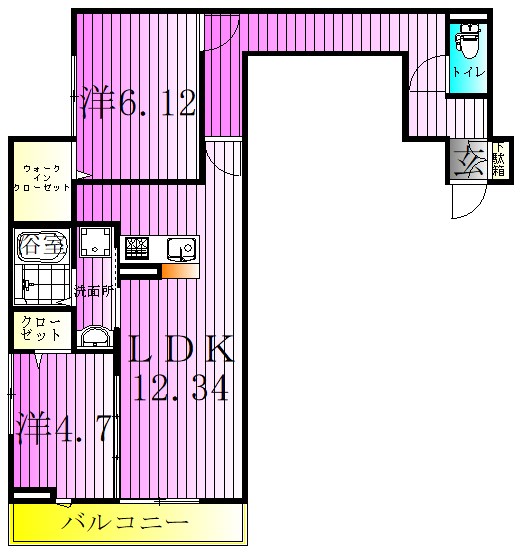 アヴァンス千住緑町 間取り図