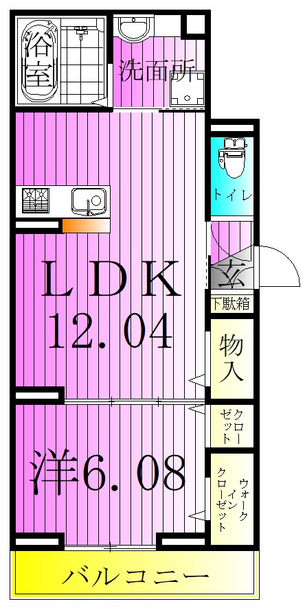 アヴァンス千住緑町 間取り図
