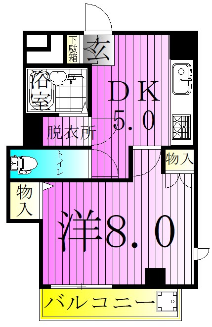 リエス西新井 間取り図