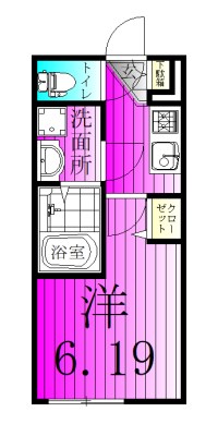 CRASTINE松戸字塚ノ越 201号室 間取り