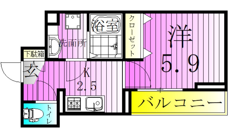 アヴァンス青井 間取り図