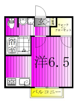 ＢＥＲＥＯ新田 103号室 間取り