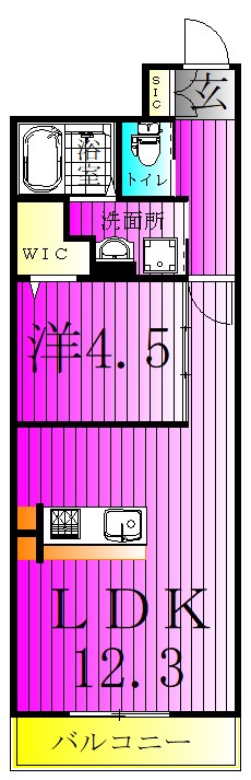 ラシーネおおたかの森 505号室 間取り
