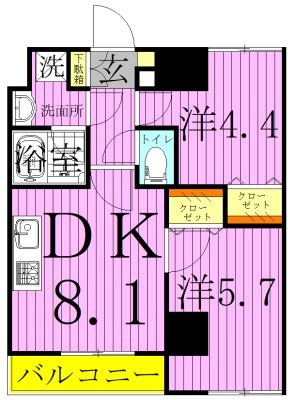 グランフォース西新井アヴェニール 間取り図