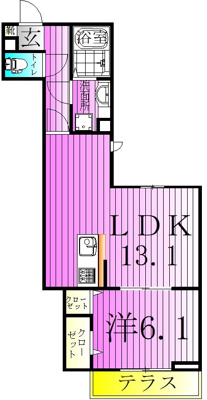 アヴァンス青井 間取り図