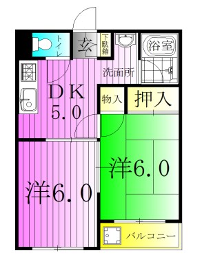 コーポ中島 間取り図