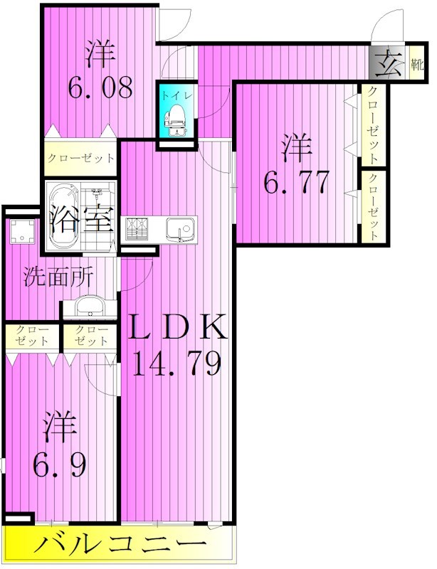 アヴァンス堀切 間取り図