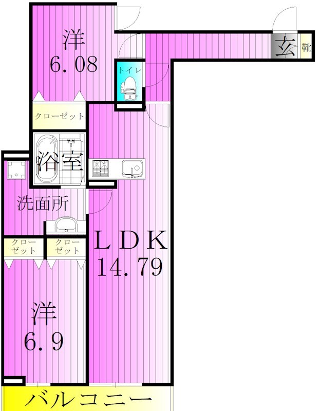 アヴァンス堀切 間取り図