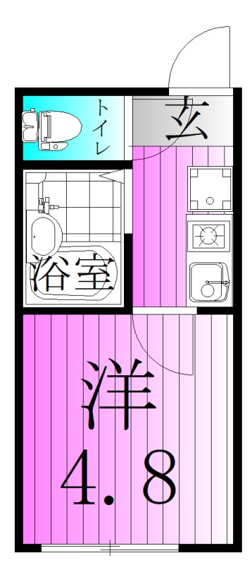 サザンロード五反野 間取り図