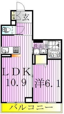 リブラ北千住 間取り図