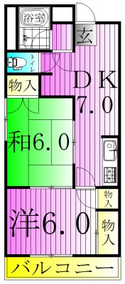 トーアイマンション 間取り図