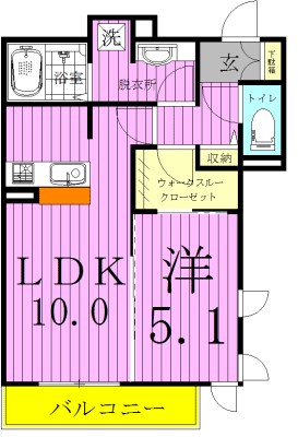 ベルエキップ 201号室 間取り