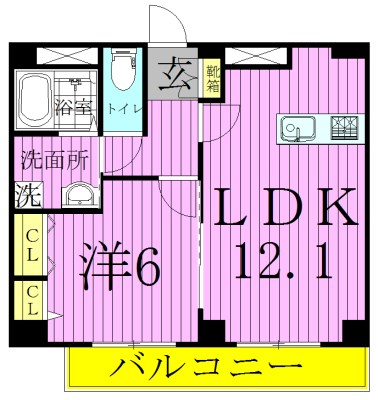 Ｌａ　Ｃｌａｒｔｅ 間取り図