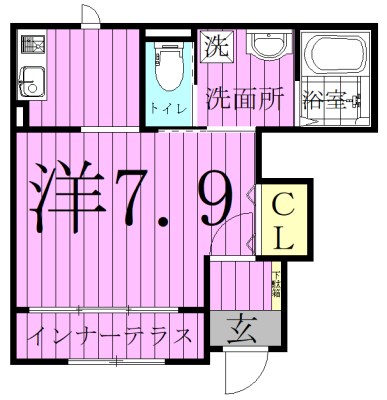 ラックフォレスト 101号室 間取り