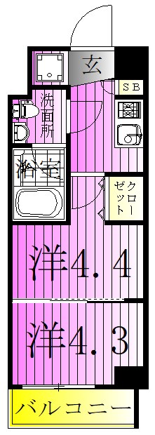 ラフィスタ亀有 間取り図