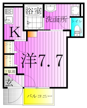 シャルマン2 間取り図