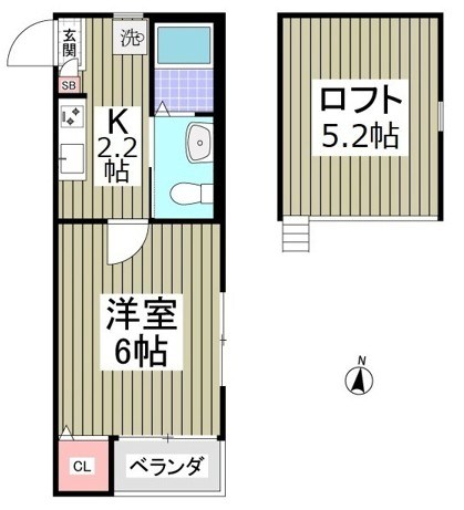 コンフォートメゾン東平賀 101号室 間取り