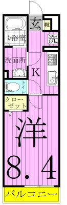 リブリ・ルナ 105号室 間取り