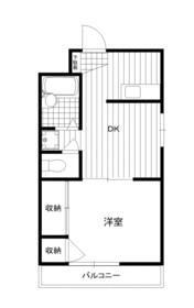 鶴見ハイツ 403号室 間取り