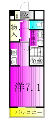 サンハイム（大塚町） 202号室 間取り