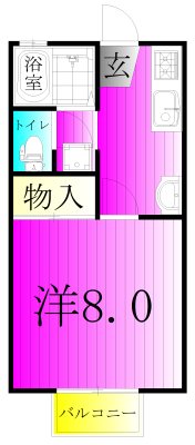 ジュリア 105号室 間取り