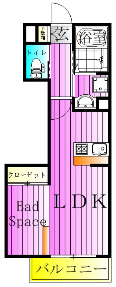 スクエア六町 間取り図