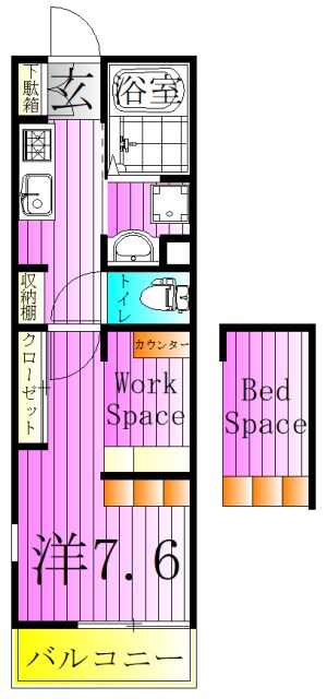 スクエア六町 間取り図