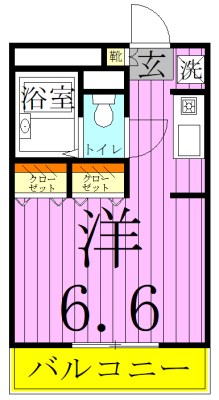 ロミオ＆ジュリエット１ 107号室 間取り