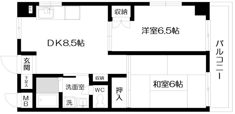メゾンドソレイユ（島根） 間取り図