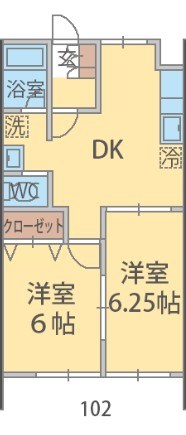 サンモール大塚 102号室 間取り
