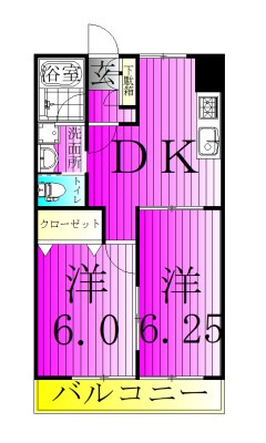 サンモール大塚 102号室 間取り