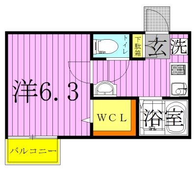 Park Eze柏～パーク　エズ　カシワ～ 302号室 間取り