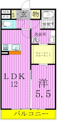 サンモール　ウチデ 間取り図
