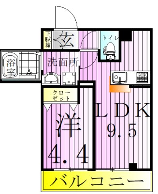 グラン・ルミエール北千住 間取り図