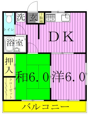 エステートピア西新井 間取り図
