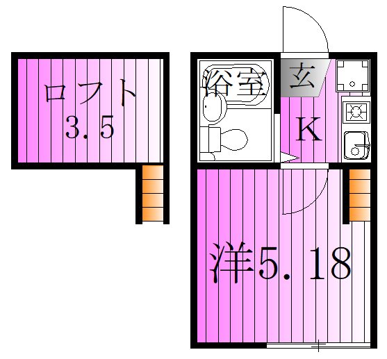 シャンテ大師前 間取り図