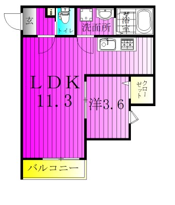 CRASTINE五香西 間取り図