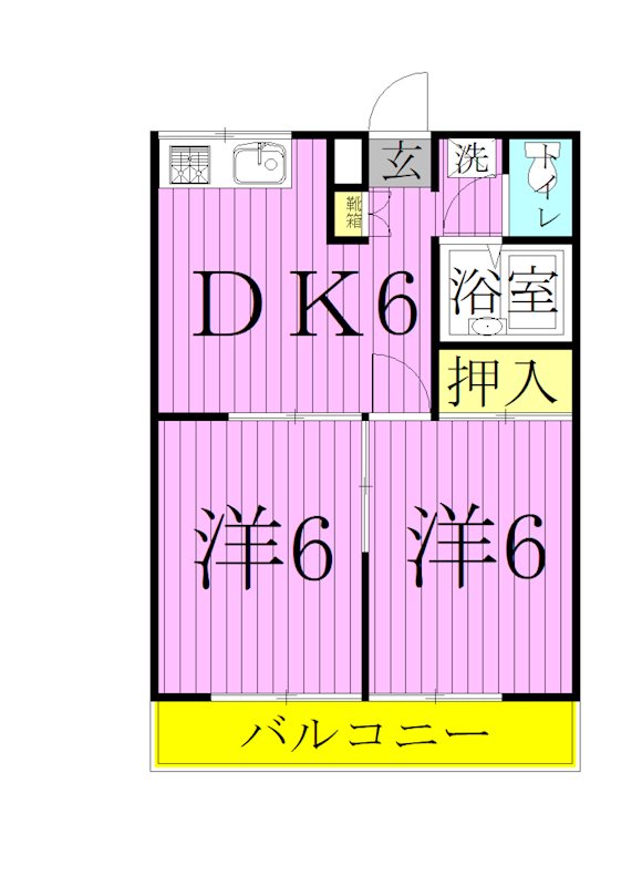 エステート華   間取り図