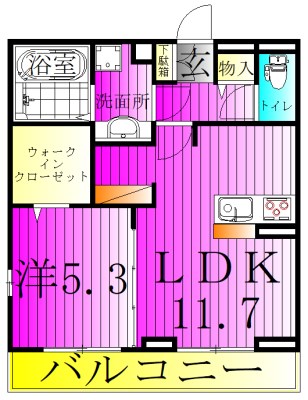 フェリシア 103号室 間取り
