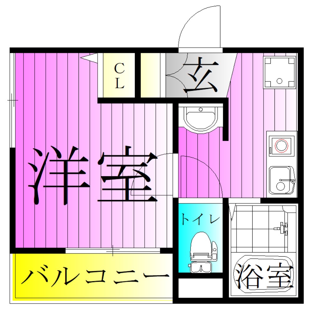 MELDIA竹ノ塚Ⅲ 間取り図