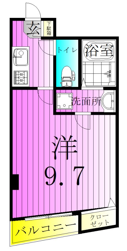 Bloom竹の塚 間取り図