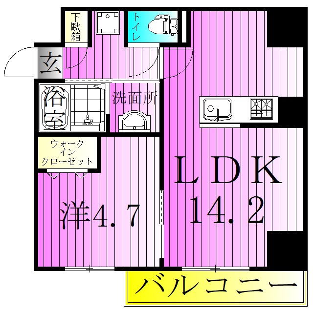 アルファコート綾瀬３ 間取り図