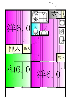 ヴェールサイド寿 103号室 間取り