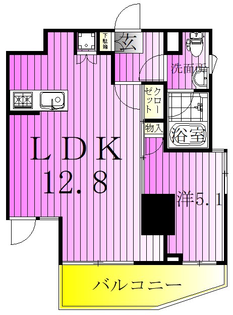 ガクエンヒルズ北千住 間取り図