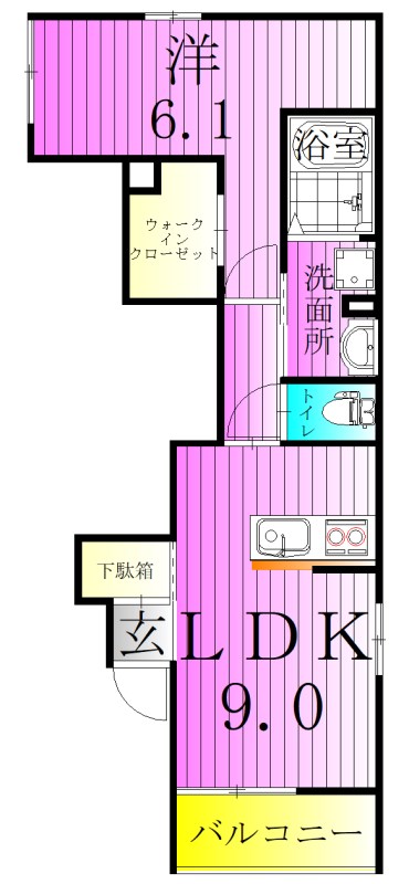 URBAN SKY 北千住 間取り図